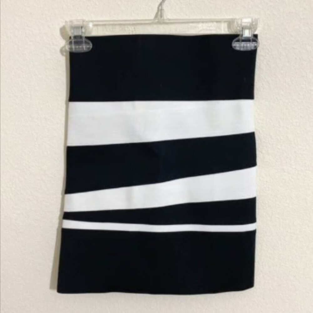 NWOT PLEASURE DOING BUSINESS Short Stretch Elastic Band Mini Skirt Size XS